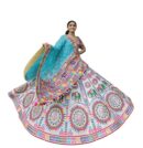 Trending Designeer Muslin Cotton Lehenga Choli Print with Foil Work With Unstitched Blouse Patola Pr