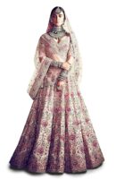 Women's Silk Semi stitched Lehenga Choli (7035-Wedding-Bridal-Latest-Lehenga-Choli_Peach_Free Si