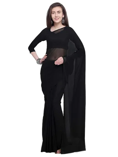 Sarees Georgette with Blouse Piece Saree