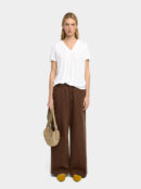 Soft Modal V-Neck T-Shirt – White