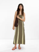 Floral Ruched Strap Maxi Dress