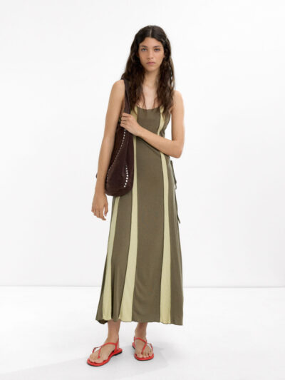 Floral Ruched Strap Maxi Dress