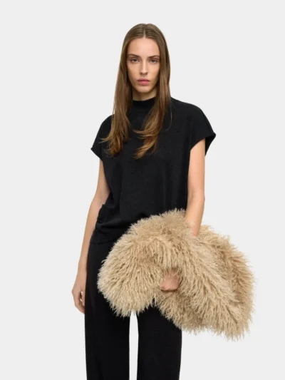 Dropped-Shoulder Button Detail Tee