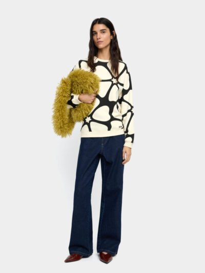 Sphere-Appliqué Cotton Sweatshirt – Multi