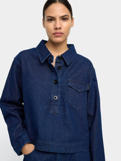 Soft Denim Casual Shirt – Blue