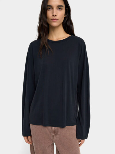 Modal Long-Sleeve T-Shirt – Anthracite