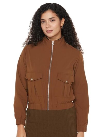 Women's Faux Fur-Lined Puffer Jacket with Detachable Hood - Warm, Stylish ( Mustard)