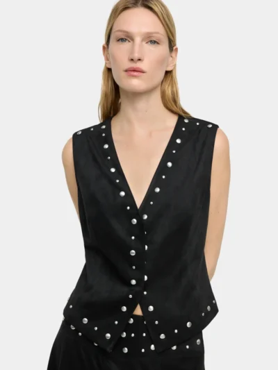 Studded Lined Waistcoat