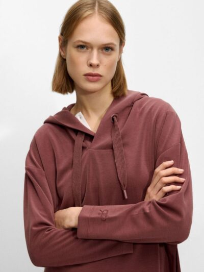 Knit Hoodie Soft Touch – Bordeaux