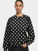 Sweatshirt with Polka Dots – Black
