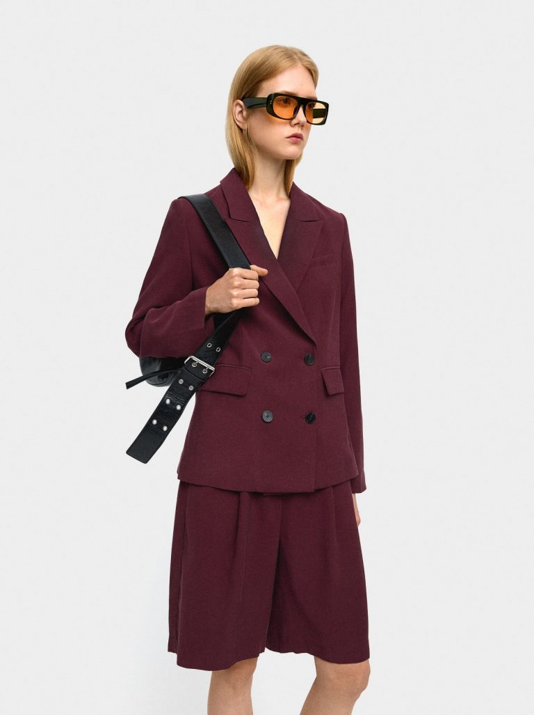Basic Blazer – Bordeaux