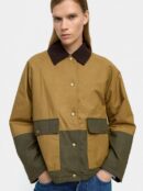 Jacket with Cotton Contrast – Multi