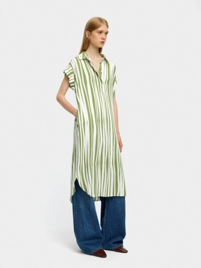 Shirt Dress with Stripes – Multi
