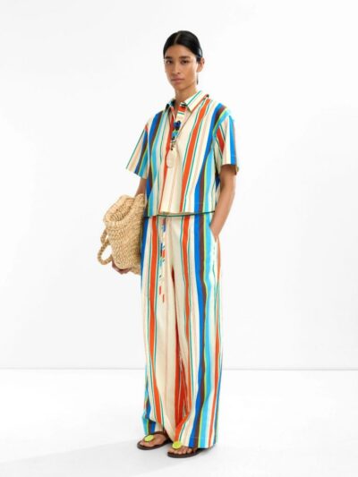 Multi-Stripe Cotton Shirt with Classic Appeal