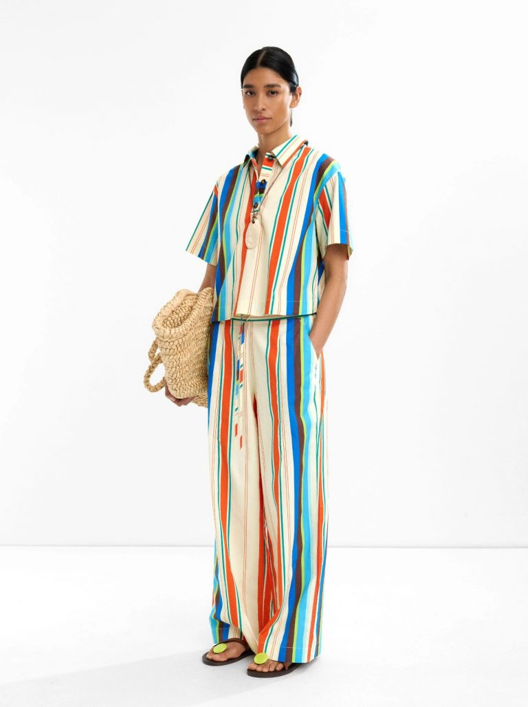 Multi-Stripe Cotton Shirt with Classic Appeal