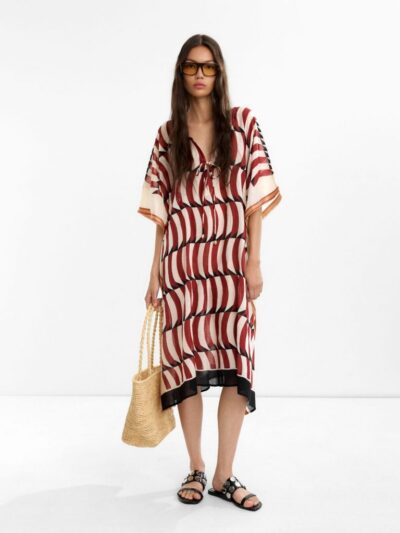 Printed Kaftan – 100% Cotton – Multi