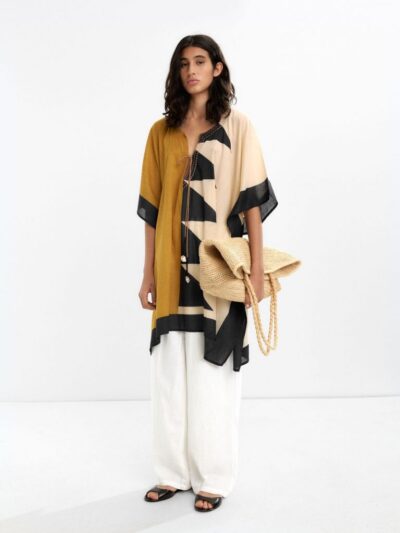 Printed Kaftan – 100% Cotton – Multi