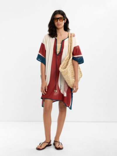 Printed Kaftan – 100% Cotton – Multi