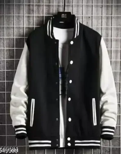 Versity Jacket Black and White